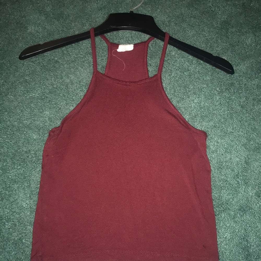 Maroon halter top